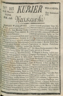 Kurjer Warszawski. 1826, Nro 225 (22 września)