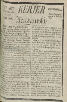 Kurjer Warszawski. 1826, Nro 267 (10 listopada)