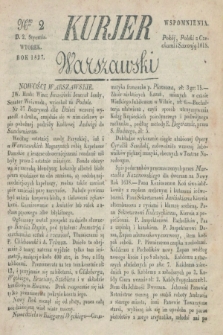 Kurjer Warszawski. 1827, Nro 2 (2 stycznia)