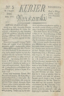Kurjer Warszawski. 1827, Nro 3 (3 stycznia)