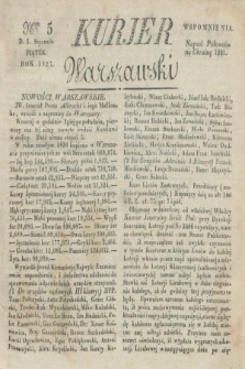 Kurjer Warszawski. 1827, Nro 5 (5 stycznia)