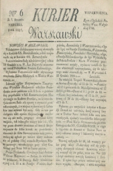 Kurjer Warszawski. 1827, Nro 6 (7 stycznia)