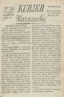 Kurjer Warszawski. 1827, Nro 14 (15 stycznia)
