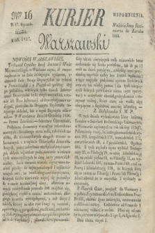 Kurjer Warszawski. 1827, Nro 16 (17 stycznia)