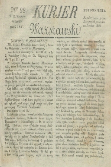 Kurjer Warszawski. 1827, Nro 22 (23 stycznia)