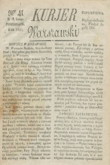 Kurjer Warszawski. 1827, Nro 41 (12 lutego)