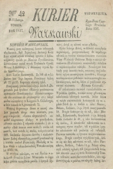 Kurjer Warszawski. 1827, Nro 42 (13 lutego)