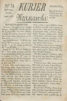 Kurjer Warszawski. 1827, Nro 52 (23 lutego)