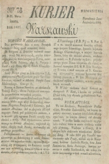 Kurjer Warszawski. 1827, Nro 78 (21 marca)