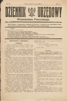 Dziennik Urzędowy Województwa Pomorskiego. 1925, nr 13