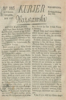 Kurjer Warszawski. 1827, Nro 105 (19 kwietnia)