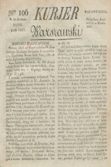 Kurjer Warszawski. 1827, Nro 106 (20 kwietnia)