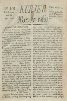 Kurjer Warszawski. 1827, Nro 107 (21 kwietnia)