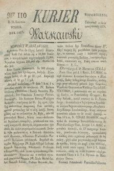 Kurjer Warszawski. 1827, Nro 110 (24 kwietnia)