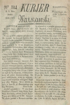 Kurjer Warszawski. 1827, Nro 124 (9 maja)