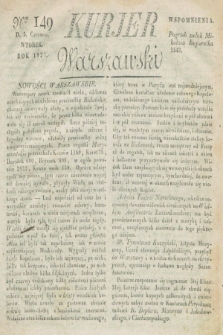 Kurjer Warszawski. 1827, Nro 149 (5 czerwca)