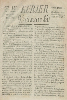 Kurjer Warszawski. 1827, Nro 151 (7 czerwca)