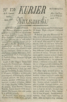 Kurjer Warszawski. 1827, Nro 170 (27 czerwca)