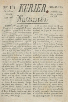 Kurjer Warszawski. 1827, Nro 182 (10 lipca)