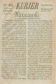 Kurjer Warszawski. 1827, Nro 202 (30 lipca)