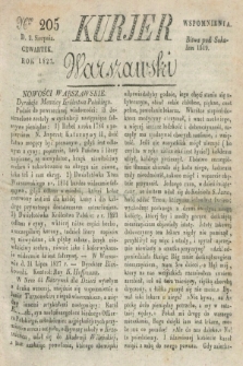 Kurjer Warszawski. 1827, Nro 205 (2 sierpnia)