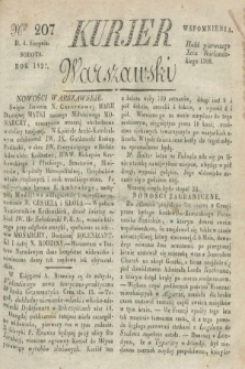 Kurjer Warszawski. 1827, Nro 207 (4 sierpnia)