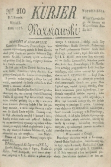 Kurjer Warszawski. 1827, Nro 210 (7 sierpnia)