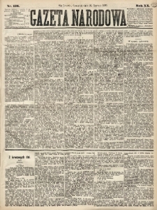 Gazeta Narodowa. 1881, nr 136
