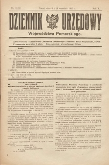 Dziennik Urzędowy Województwa Pomorskiego. 1925, nr 21/22