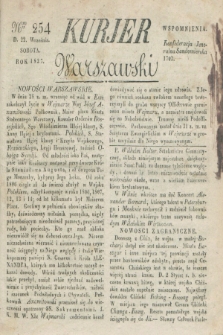 Kurjer Warszawski. 1827, Nro 254 (22 września)