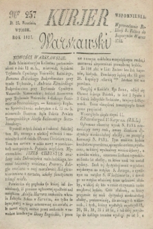 Kurjer Warszawski. 1827, Nro 257 (25 września)
