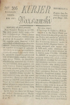 Kurjer Warszawski. 1827, Nro 305 (13 listopada)