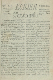 Kurjer Warszawski. 1827, Nro 315 (23 listopada)
