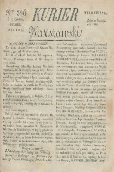 Kurjer Warszawski. 1827, Nro 326 (4 grudnia)