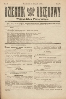Dziennik Urzędowy Województwa Pomorskiego. 1925, nr 28