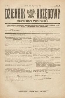 Dziennik Urzędowy Województwa Pomorskiego. 1925, nr 29