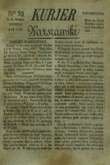 Kurjer Warszawski. 1828, Nro 19 (20 stycznia)