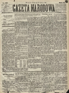 Gazeta Narodowa. 1881, nr 145