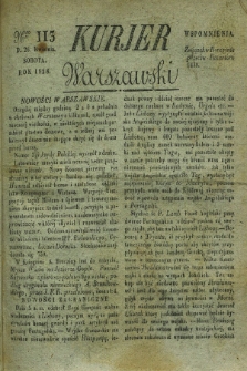 Kurjer Warszawski. 1828, Nro 113 (26 kwietnia)