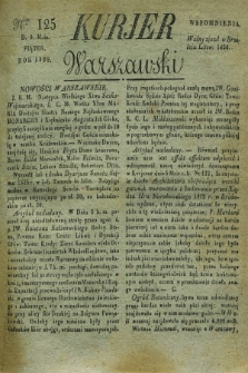 Kurjer Warszawski. 1828, Nro 125 (9 maja) + dod.