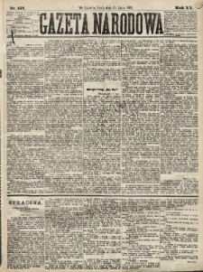 Gazeta Narodowa. 1881, nr 157