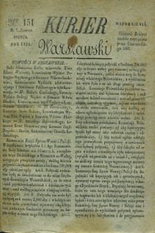 Kurjer Warszawski. 1828, Nro 151 (7 czerwca)