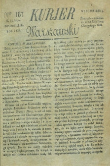 Kurjer Warszawski. 1828, Nro 187 (14 lipca)
