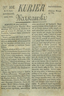 Kurjer Warszawski. 1828, Nro 201 (28 lipca)