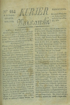 Kurjer Warszawski. 1828, Nro 224 (21 sierpnia)