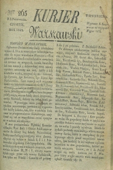 Kurjer Warszawski. 1828, Nro 265 (2 października)