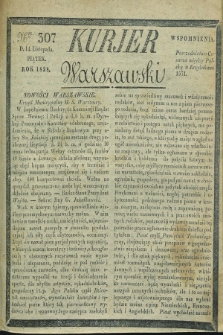 Kurjer Warszawski. 1828, Nro 307 (14 listopada)