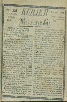 Kurjer Warszawski. 1828, Nro 351 (30 grudnia)