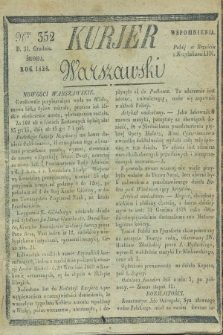 Kurjer Warszawski. 1828, Nro 352 (31 grudnia)