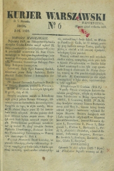 Kurjer Warszawski. 1829, № 6 (7 stycznia)